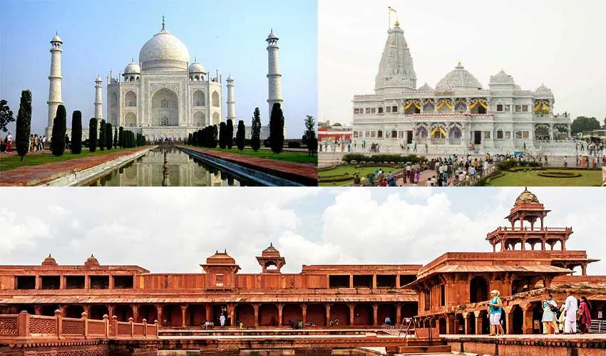 Lucknow to Agra, Fatehpur Sikri and Mathura Vrindavan Tour Package | 4 Days / 1200 Kms | Priyanshi Travel Services start at Rs. 40000